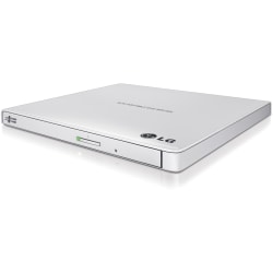 LG GP65NW60 DVD-Writer - Retail Pack - White - DVD-RAM/Ãƒâ€šÃ‚Â±R/Ãƒâ€šÃ‚Â±RW Support - 24x CD Read/24x CD Write/24x CD Rewrite - 8x DVD Read/8x DVD Write/8x DVD Rewrite - Double-layer Media Supported - USB 2.0