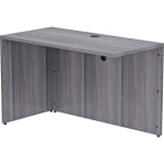 Lorell Essentials 48inW Desk Return, Weathered Charcoal