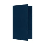 LUX Presentation Folders, 9in x 14 1/2in, Blue Linen, Pack Of 25 Folders