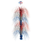 Amscan Patriotic Large Spray Centerpieces, 28in x 10in, Multicolor, Pack Of 2 Centerpieces