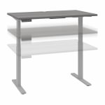 Bush Business Furniture Move 60 Series 48inW Height-Adjustable Standing Desk, Platninum Gray/Cool Gray Metallic, Standard Delivery