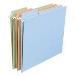 Smead FasTab Hanging File Folders, Letter Size, Assorted Colors, Pack Of 18