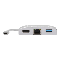 SIIG USB 3.1 Type-C LAN Hub with HDMI Adapter- 4K ready - Silver