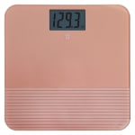 Conair Weight Watchers Textured Finish 995118125M Glass Digital Bodyweight Scale, 3/4inH x 12-1/2inW x 12-9/16inD, Rose