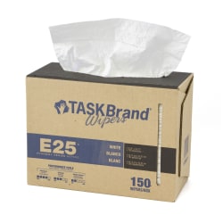 Hospeco TaskBrand E25 Scrim Reinforced Wipers, 16-13/16inH x 14-1/2inD, 150 Sheets Per Pack, Case Of 6 Packs