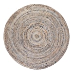 Anji Mountain Kerala Natural Jute Rug, Denim, 8ft, Multicolor