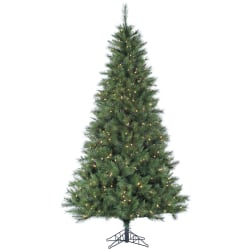 Canyon Pine Artificial Christmas Tree, 7 1/2ft, 500 LED Clear Lights, Green/Black