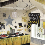 Amscan 244252 New Years Giant Room Decorating Kit, Multicolor