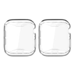 SUPCASE - Bumper for smart watch - thermoplastic polyurethane (TPU) - clear (pack of 2) - for Apple Watch (40 mm)