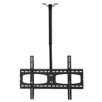 MegaMounts Tilting And Rotating Adjustable-Height Ceiling Television Mount, Black