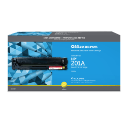 Office Depot Brand Remanufactured Yellow Toner Cartridge Replacement For HP 201A, CF402A, OD201AY