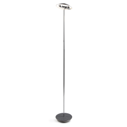 Koncept Royyo LED Floor Lamp, 45-1/2inH, Chrome Body/Oxford Felt Base