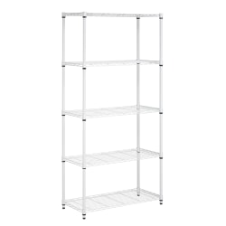 Honey-Can-Do Powder-Coat Steel Shelf, 350-Lb Capacity, 1inH x 14inW x 36inD, Black