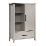 Sauder Summit Station 37inW Storage Armoire Cabinet, Glacier Oak