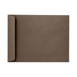 LUX Open-End 10in x 13in Envelopes, Peel & Press Closure, Chocolate Brown, Pack Of 250