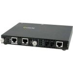 Perle SMI-110-S2ST20 Media Converter - 2 x Network (RJ-45) - 1 x ST Ports - Management Port - 100Base-TX, 100Base-FX - 12.43 Mile - External, Rail-mountable, Rack-mountable, Wall Mountable