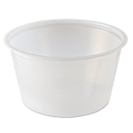 Fabri-Kal Portion Cups, 4 Oz, Clear, 125 Cups Per Sleeve, Carton Of 20 Sleeves, Uses Lid FABXL345PC (Sold Separately)