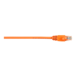 Black Box Connect Cat.5e UTP Patch Network Cable - 3 ft Category 5e Network Cable for Network Device - First End: 1 x RJ-45 Network - Male - Second End: 1 x RJ-45 Network - Male - 1 Gbit/s - Patch Cable - Gold Plated Contact - CM - 26 AWG - Orange