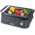 Commercial Chef Indoor Smokeless Infrared Grill, 7inH x 19-1/2inW x 14-13/16inD, Black