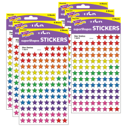 Eureka Jumbo Scented Stickers, Chicken Nuggets, 12 Stickers Per Pack, Set Of 6 Packs