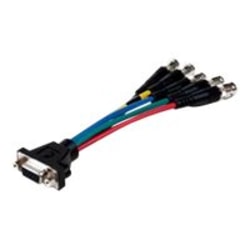 Comprehensive HR Pro - VGA adapter - HD-15 (VGA) (F) to BNC (F) - 6 in - thumbscrews