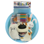 Inkology Jumbo Sketchbooks, 13in, 25 Pages (50 Sheets), The Secret Life Of Pets 2, Pack Of 6 Sketchbooks