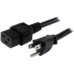 StarTech.com 10 ft Heavy Duty 14 AWG Computer Power Cord - NEMA 5-15P to C19