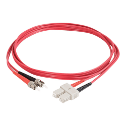 C2G 1m SC-ST 62.5/125 OM1 Duplex Multimode PVC Fiber Optic Cable - Red - Patch cable - SC multi-mode (M) to ST multi-mode (M) - 1 m - fiber optic - duplex - 62.5 / 125 micron - OM1 - red