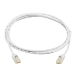 Tripp Lite Safe-IT Cat6a Ethernet Cable Antibacterial Snagless Slim M/M 5ft  - 10 Gbit/s - Gold Plated Contact - 28 AWG - White