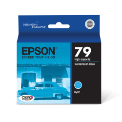 Epson 79 Claria High-Yield Cyan Ink Cartridge, T079220