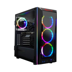 CLX SET TGMSETRTH1645BM Liquid-cooled Desktop PC, Intel Core i7 10700KF 3.80GHz 8-Core, 32GB Memory, 500GB NVMe M.2 Solid State Drive and 4TB Hard Drive, Windows 11 Home, NVIDIA GeForce RTX 3060 12GB, WiFi