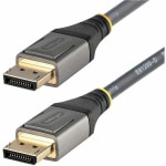 StarTech.com 3ft (1m) VESA Certified DisplayPort 1.4 Cable, 8K 60Hz HDR10, UHD 4K 120Hz Video, DP to DP Monitor Cord, DP 1.4 Cable, M/M - 3.3ft/1m VESA Certified DisplayPort 1.4 cable; 8K 60Hz/4K 120Hz video/32.4Gbps/HDR10/32Ch Audio