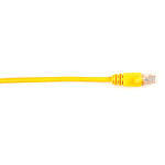 Black Box Connect Cat.6 UTP Patch Network Cable - 3 ft Category 6 Network Cable for Network Device - First End: 1 x RJ-45 Network - Male - Second End: 1 x RJ-45 Network - Male - 1 Gbit/s - Patch Cable - Gold Plated Contact - CM - 26 AWG - Yellow