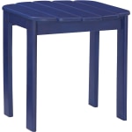 Linon Troy Indoor/Outdoor End Table, 18-1/8inH x 18-1/2inW x 18-1/8inD, Blue