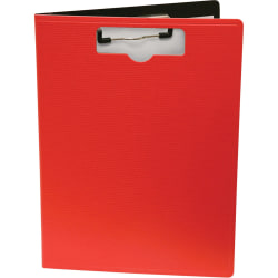 Baumgartens Mobile OPS Unbreakable Recycled Clipboard - 0.50in Clip Capacity - Top Opening - 8 1/2in x 11in - Red - 1 Each