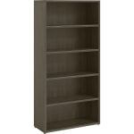 Lorell Prominence 2.0 60inH 5-Shelf Bookcase, Gray Elm