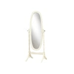 Monarch Specialties Sara Oval Mirror, 59inH x 23inW x 20inD, White