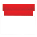 Great Papers! Holiday Envelopes, A9, Gummed Seal, Red Foil-Lined White, Pack Of 25