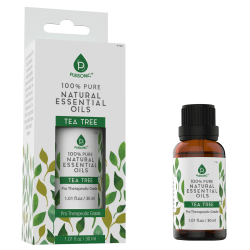 Pursonic 100% Pure Tea Tree Essential Oil Bottle, 30 mL