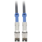 Tripp Lite Mini-SAS External HD Cable - SFF-8644 to SFF-8644, 12 Gbps, 1 m (3.3 ft.) - First End: 1 x SFF-8644 Male Mini-SAS HD - Second End: 1 x SFF-8644 Male Mini-SAS HD - 12 Gbit/s - Shielding - Gold Plated Contact - 28 AWG - Black