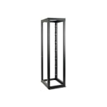 Tripp Lite 52U 4-Post Open Frame Rack Cabinet Heavy Duty 3000lb Capacity - 52U Rack Height x 19in Rack Width x 35.25in Rack Depth - Black Powder Coat - Cold-rolled Steel (CRS) - 3000 lb Dynamic/Rolling Weight Capacity