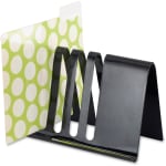 Safco Wave A Frame Desktop File Holder - Desktop - Black - Steel - 1 Each