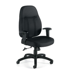 HON Solve Fabric Mid-Back Task Chair, ReActiv Back, Ink/Black