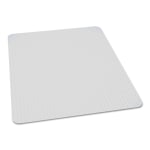 SKILCRAFT Biobased Chair Mat For High-Pile Carpets, 46in x 60in, No Lip, Clear (AbilityOne 7220-01-656-8318)