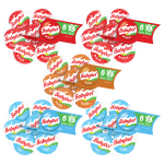 Babybel Mini Variety Cheese Wheels, 1 Oz, 6 Wheels Per Pack, Case Of 5 Packs