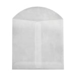 LUX Open-End Envelopes, 4in x 4in, Flap Closure, Glassine, Pack Of 50