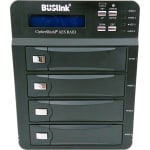 Buslink CipherShield FIPS 140-2 4-bay USB 3.0 eSATA AES 256-bit Encrypted External Drive - 4 x HDD Supported - 4 x HDD Installed - 16 TB Installed HDD Capacity0, 3, 5, 10, LARGE, 3, 5, 10, LARGE - 4 x Total Bays - 4 x 3.5in Bay - External