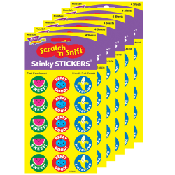 Eureka Scented Stickers, Cupcake, 80 Stickers Per Pack, Set Of 6 Packs