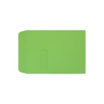 LUX #9 1/2 Open-End Window Envelopes, Top Left Window, Self-Adhesive, Limelight, Pack Of 250