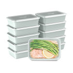 Bentgo Prep 1-Compartment Containers, 6-1/2inH x 6inW x 8-3/4inD, Mint, Pack Of 10 Containers